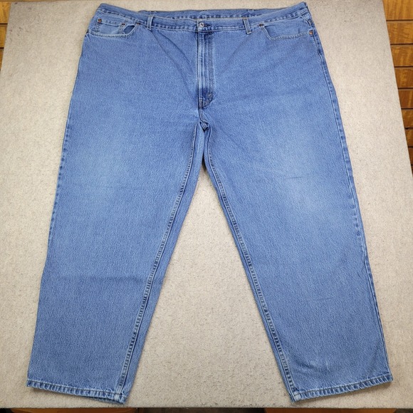Levi's 560 Jeans Mens 56x32 Big Blue Comfort Fit Straight Red Tab 5 Pocket Denim - Picture 1 of 12